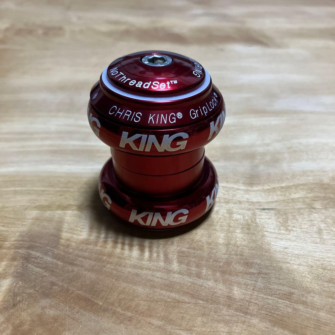 パーツ CHRIS KING Nothreadset 1 1/8 inch (Red)