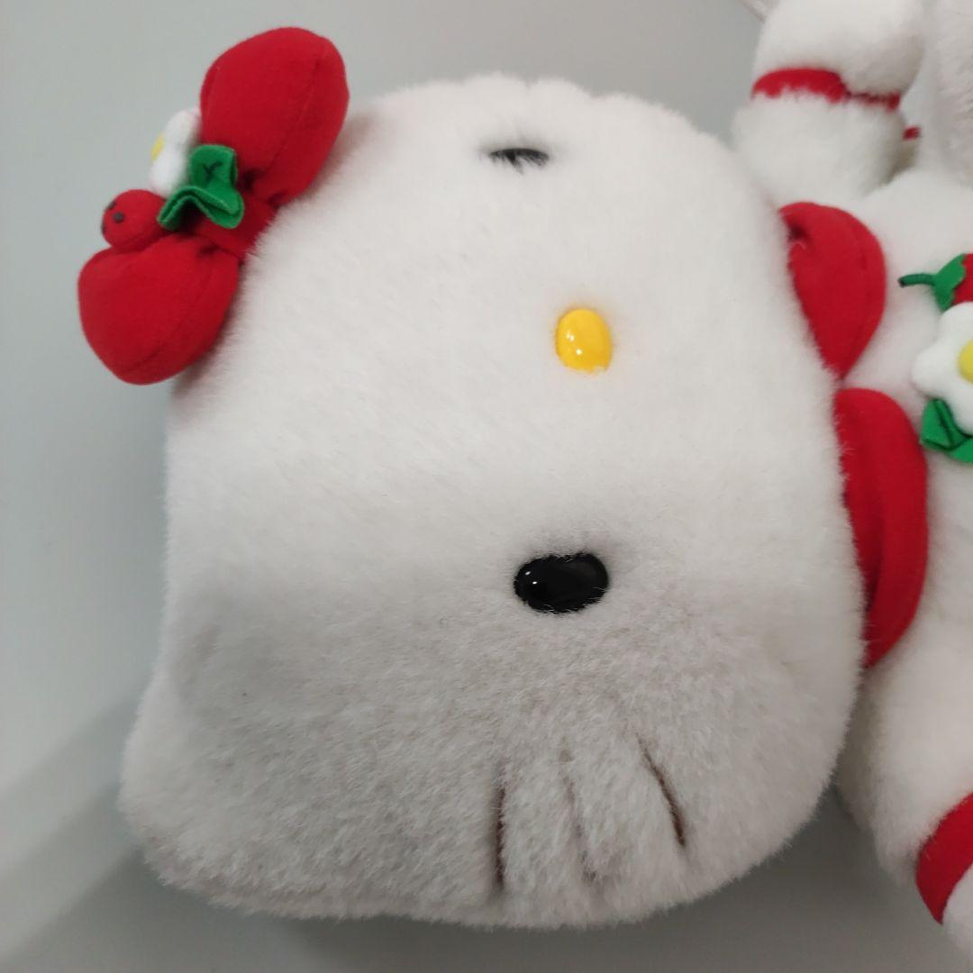 平成レトロ ハローキティ　限定/希少　いちご ドレス　ぬいぐるみ
