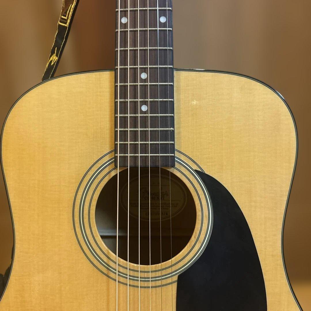 Fender CD-60 NAT アコースティックギター Fendeストラップ付