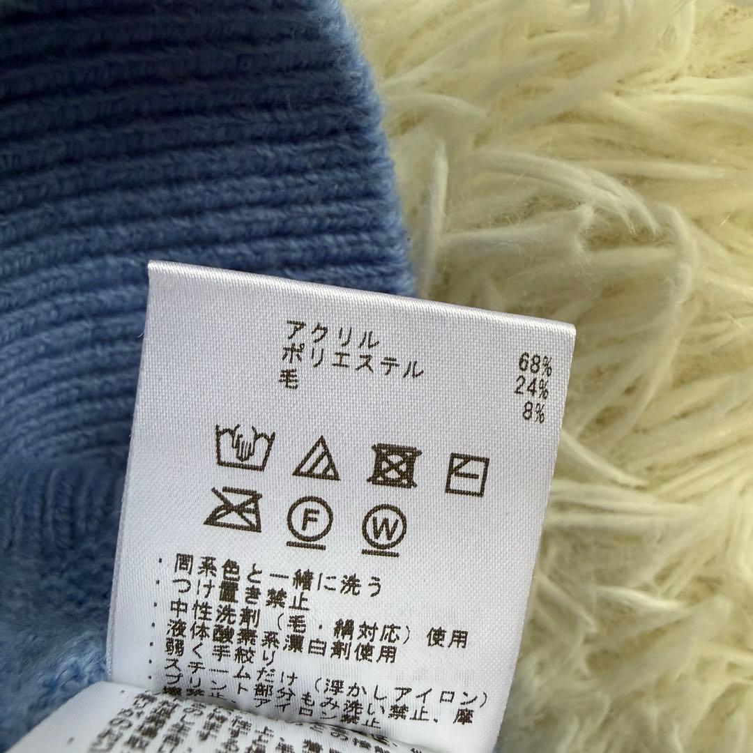 【デサントゴルフ】美品 タートルネック ケーブルニット Mサイズ レディース