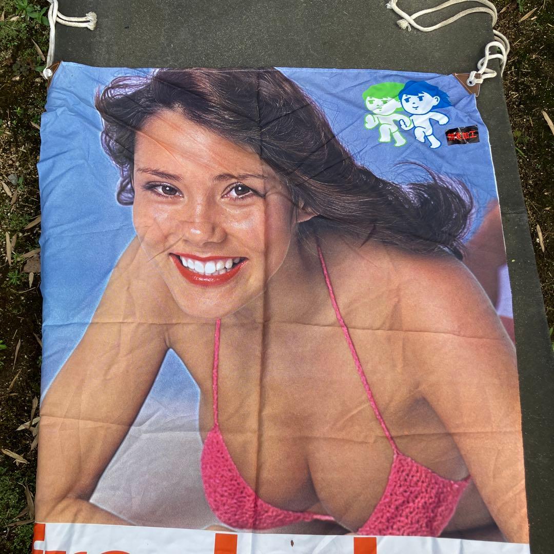 トヨタ純正カーエアコン のぼり 超巨大 全長約4.9m 昭和レトロ 水着　美女