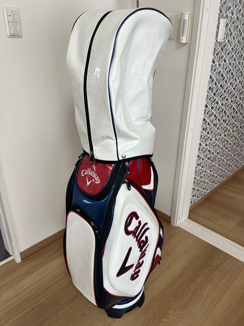 Callaway キャディバッグ 9.5型 ホワイト/レッド/ブルー