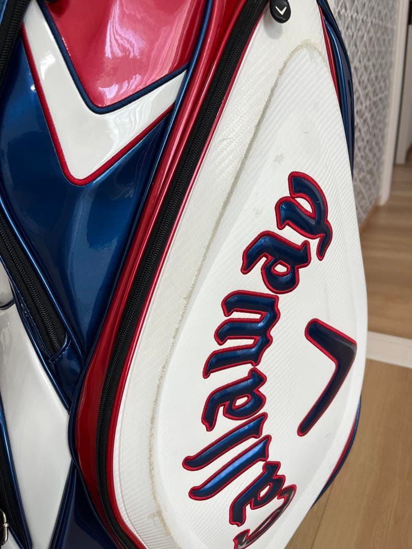 Callaway キャディバッグ 9.5型 ホワイト/レッド/ブルー