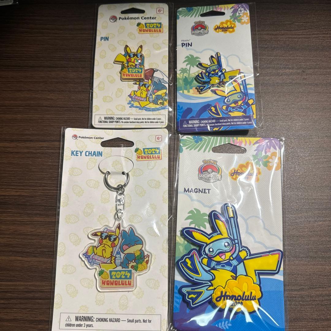 ポケモン　WCS 2024 ホノルル　ピカチュウ　4点セット