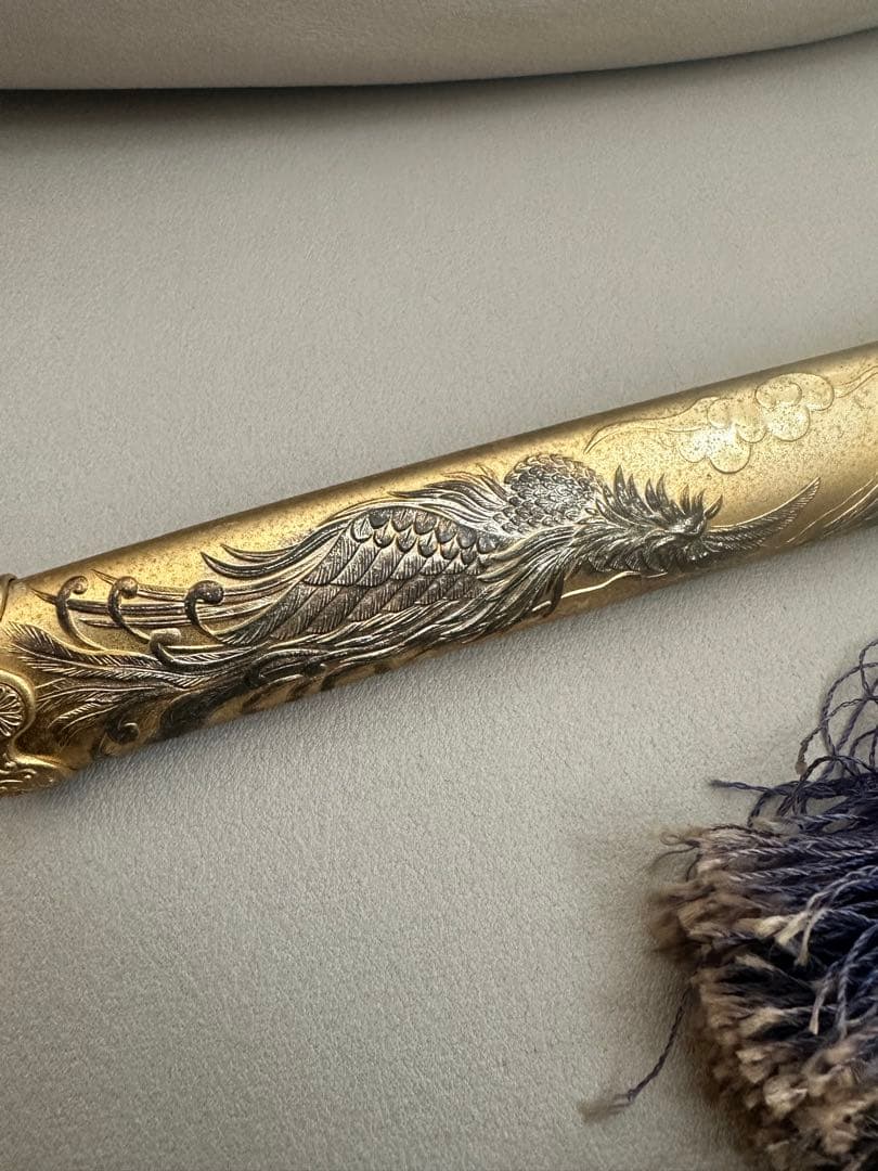 模造刀　天皇陛下御即位十周年記念　短剣　菊紋