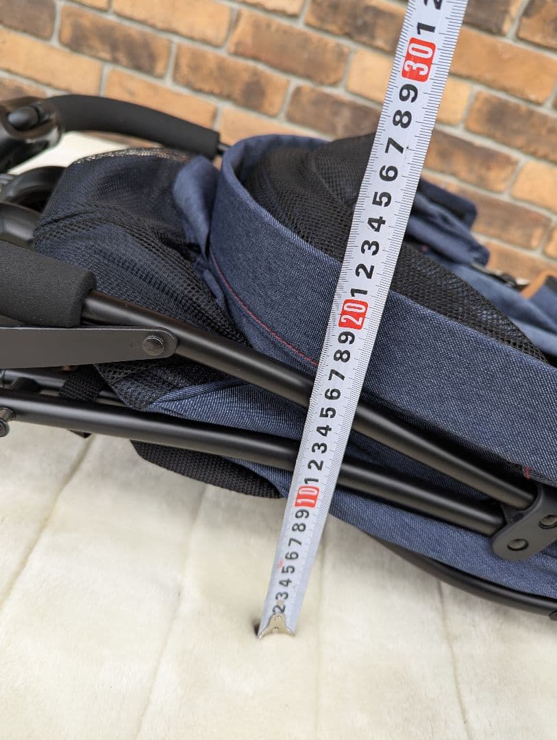 ペットカート　わんわんカード　スマートハンディSafety デニム柄