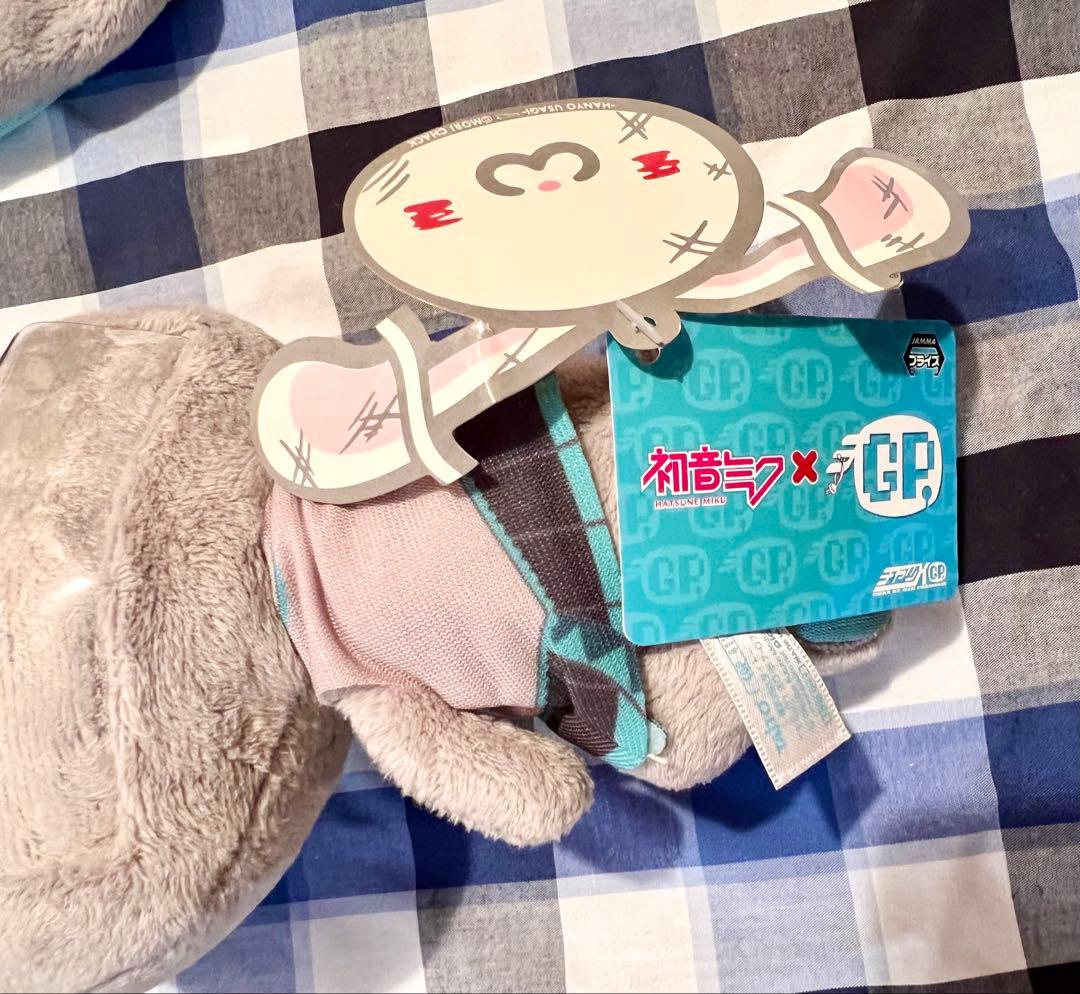 初音ミク型汎用うさぎ　着衣パスケース　ぬいぐるみ