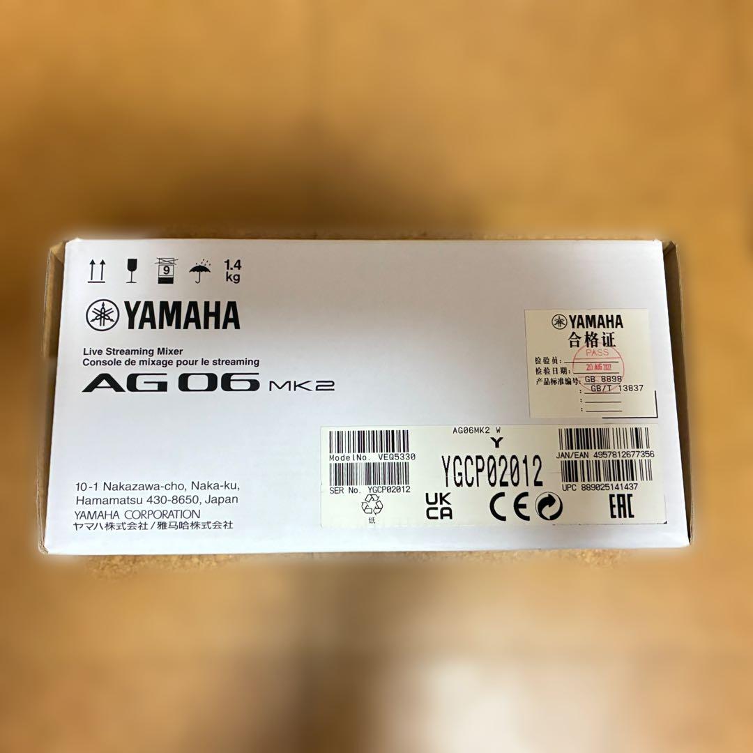 YAMAHA AG06 MK2 オーディオインターフェイス