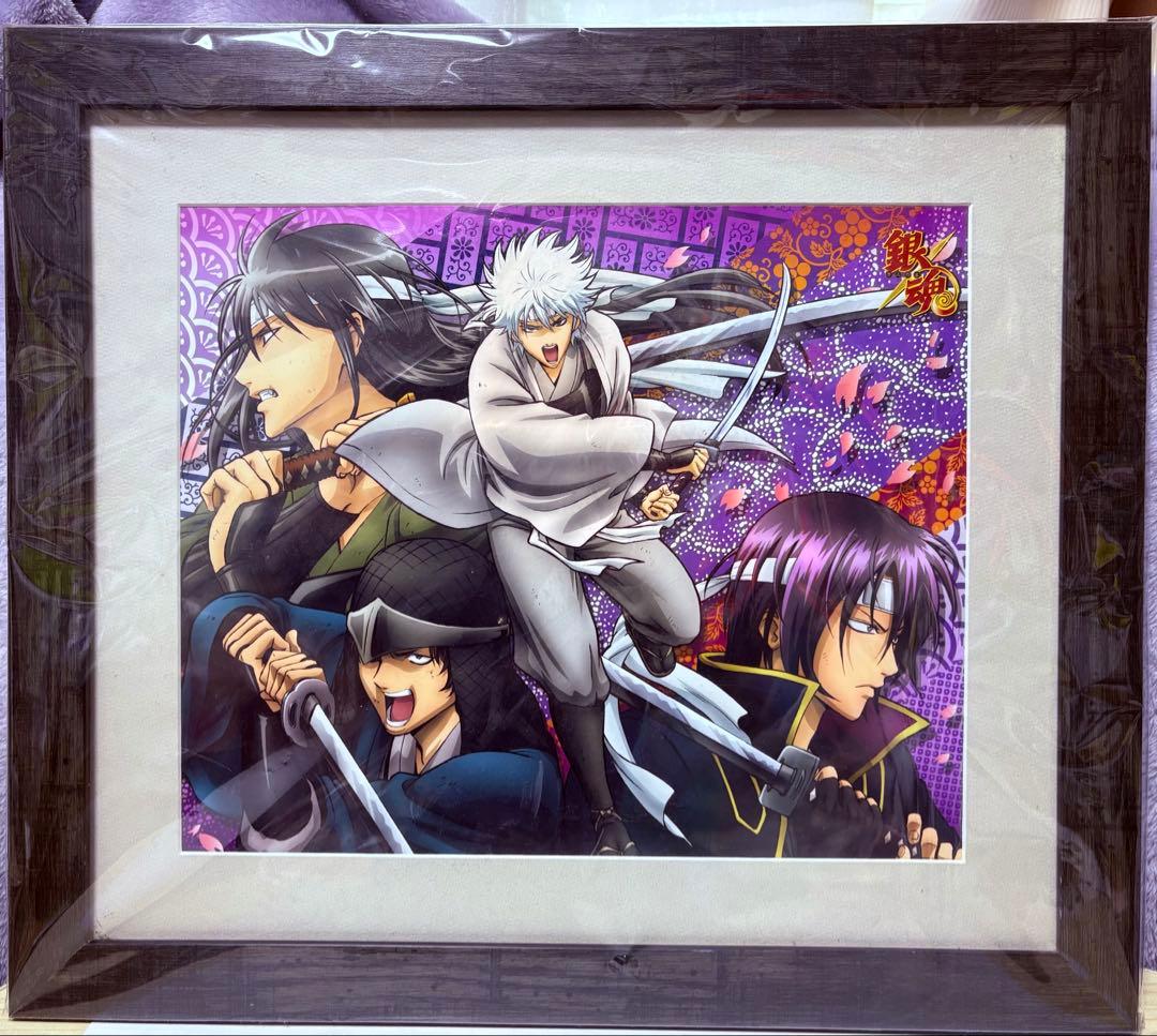 銀魂 攘夷志士、新撰組　複製原画2点　坂田銀時 土方十四郎 沖田総悟