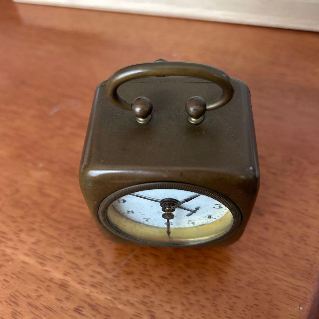 ドイツ製のヴィンテージ小型機械式目覚まし時計マウテ (Mauthe) 稼働
