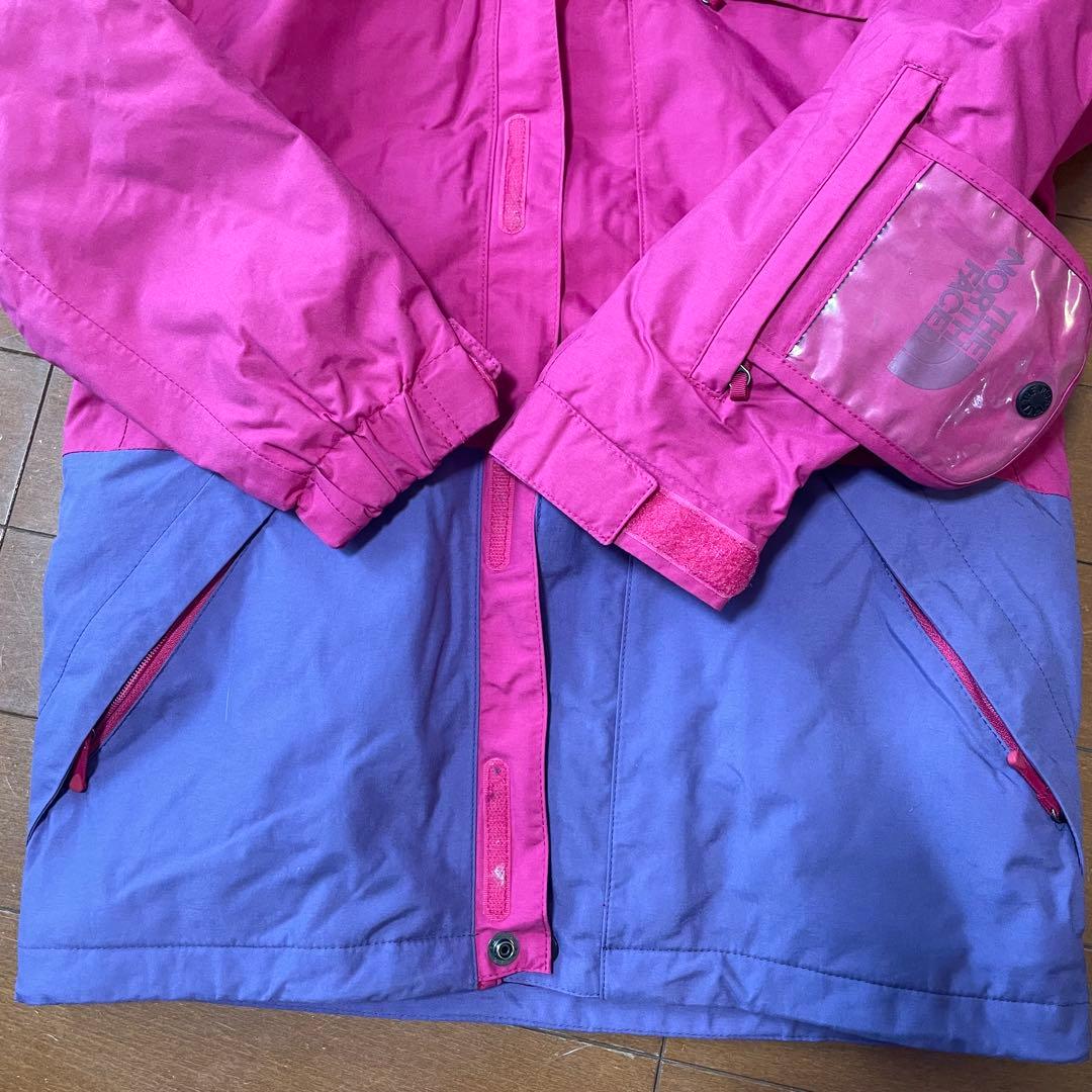 120 中フリース有 THE NORTH FACE 子ども用ウェア ピンク/紫