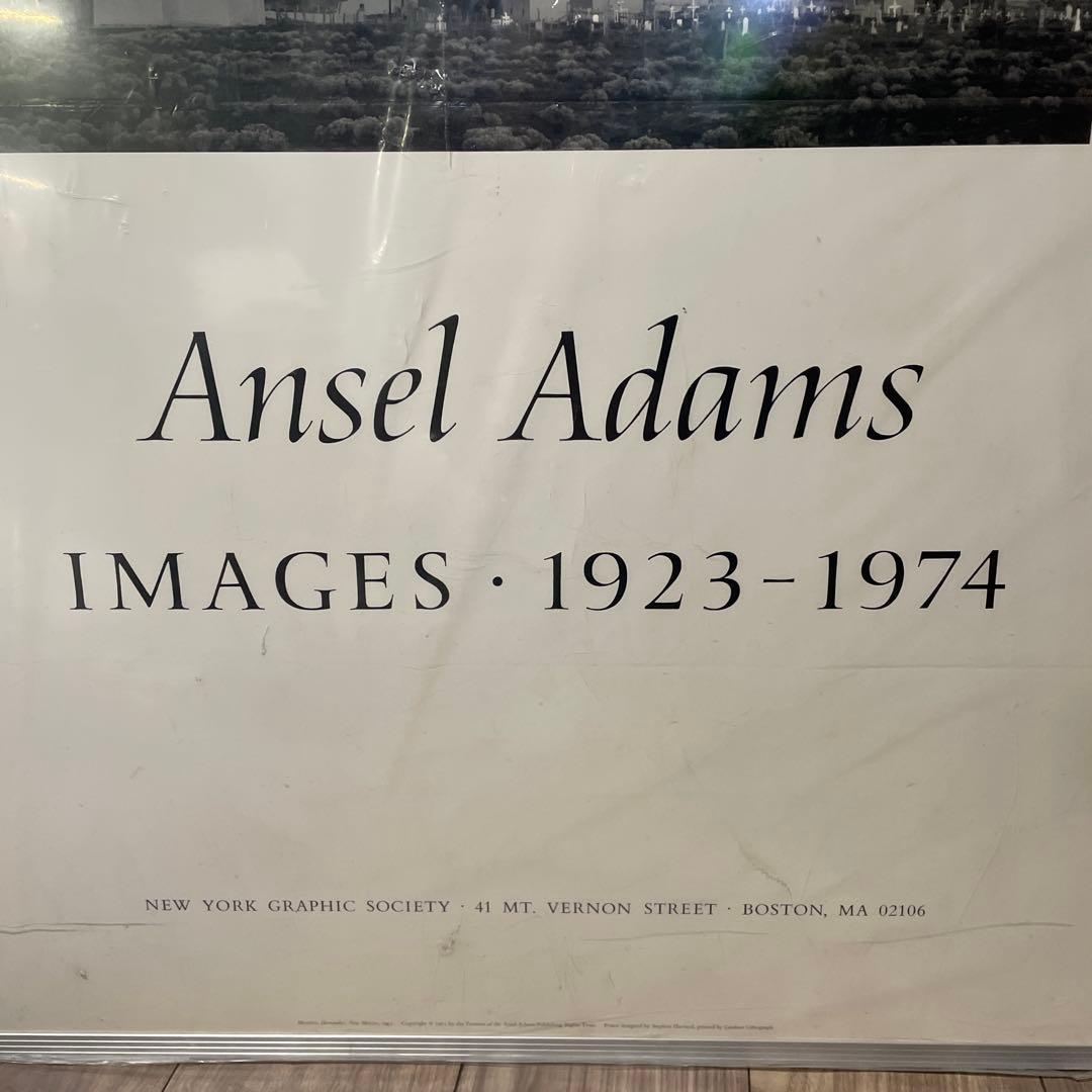 アンセル・アダムス　「月の出 、ニューメキシコ州ヘルナンデス」ビンテージポスター