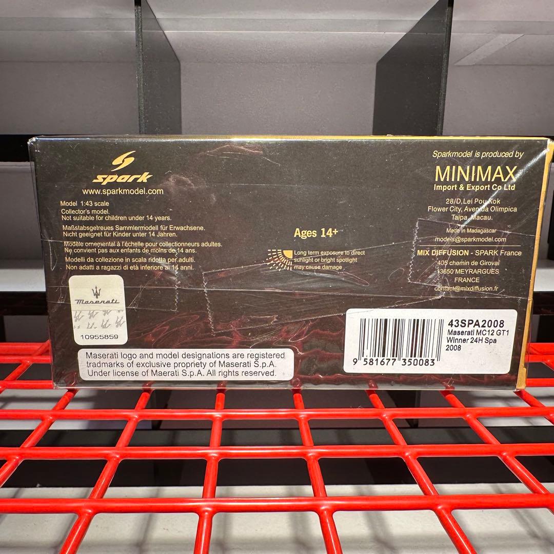 スパーク 1/43 マセラティ MC12 ミニカー