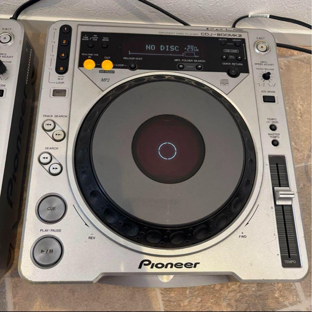 【2台セット】Pioneer CDJ-800MK2 シルバー　ジャンク