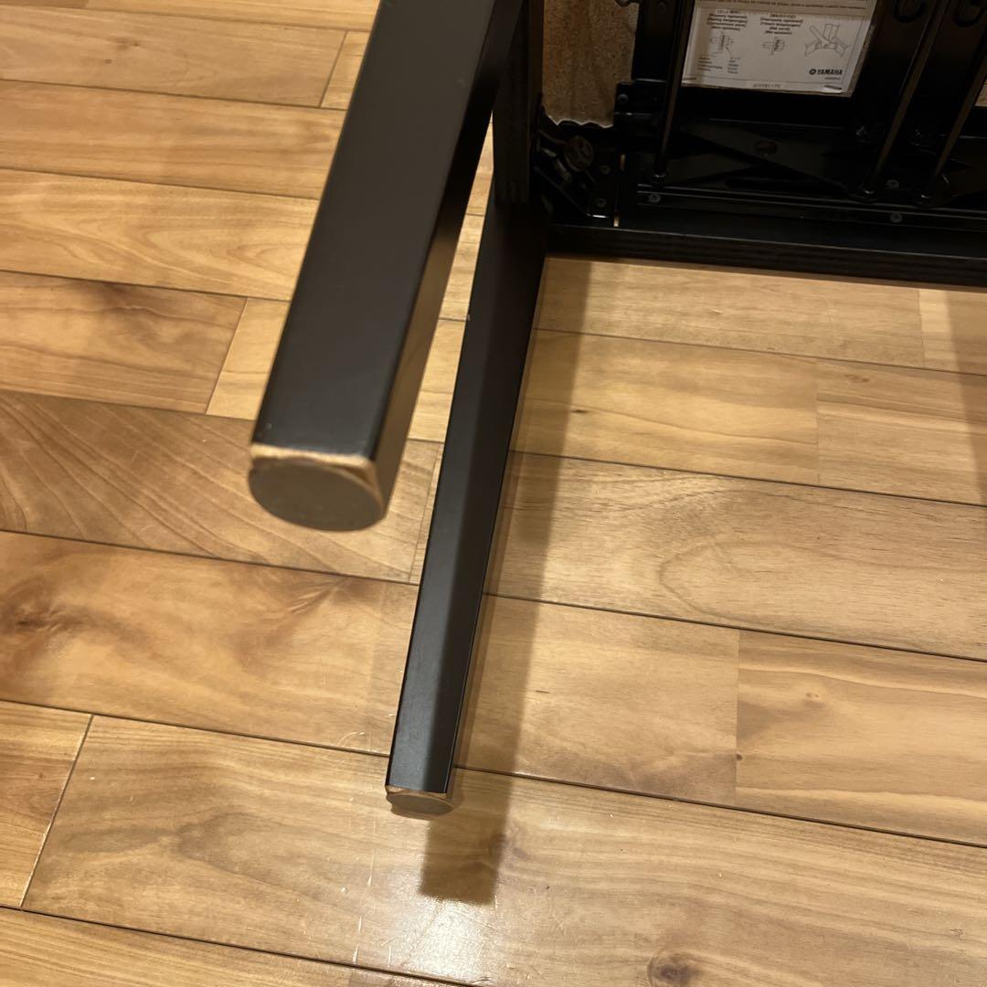 美品　ヤマハ　ピアノ椅子　 高さ調整可能　昇降式 ピアノイス ブラック　ブラウン