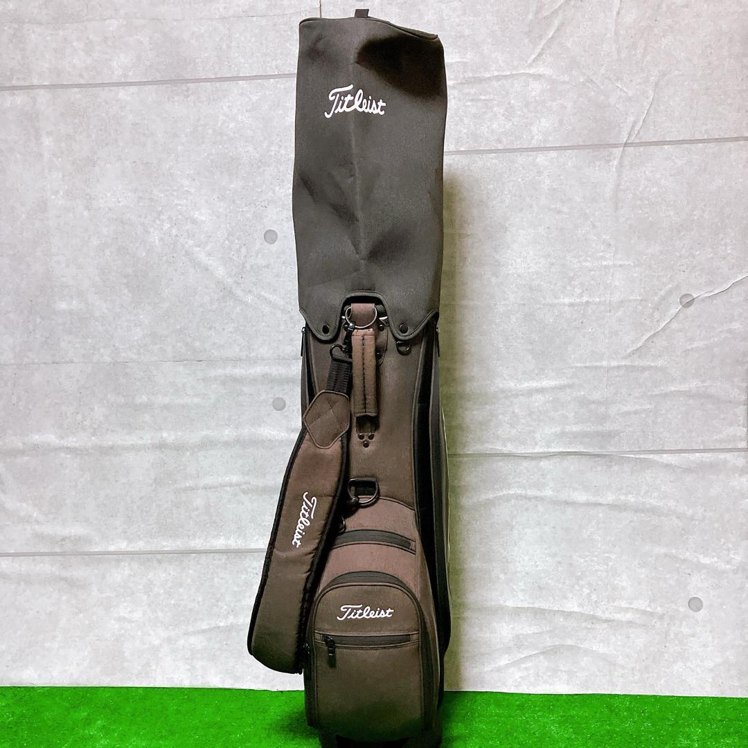 【極美品】titleist ゴルフ キャディバッグ CB191 杢ブラック 9型