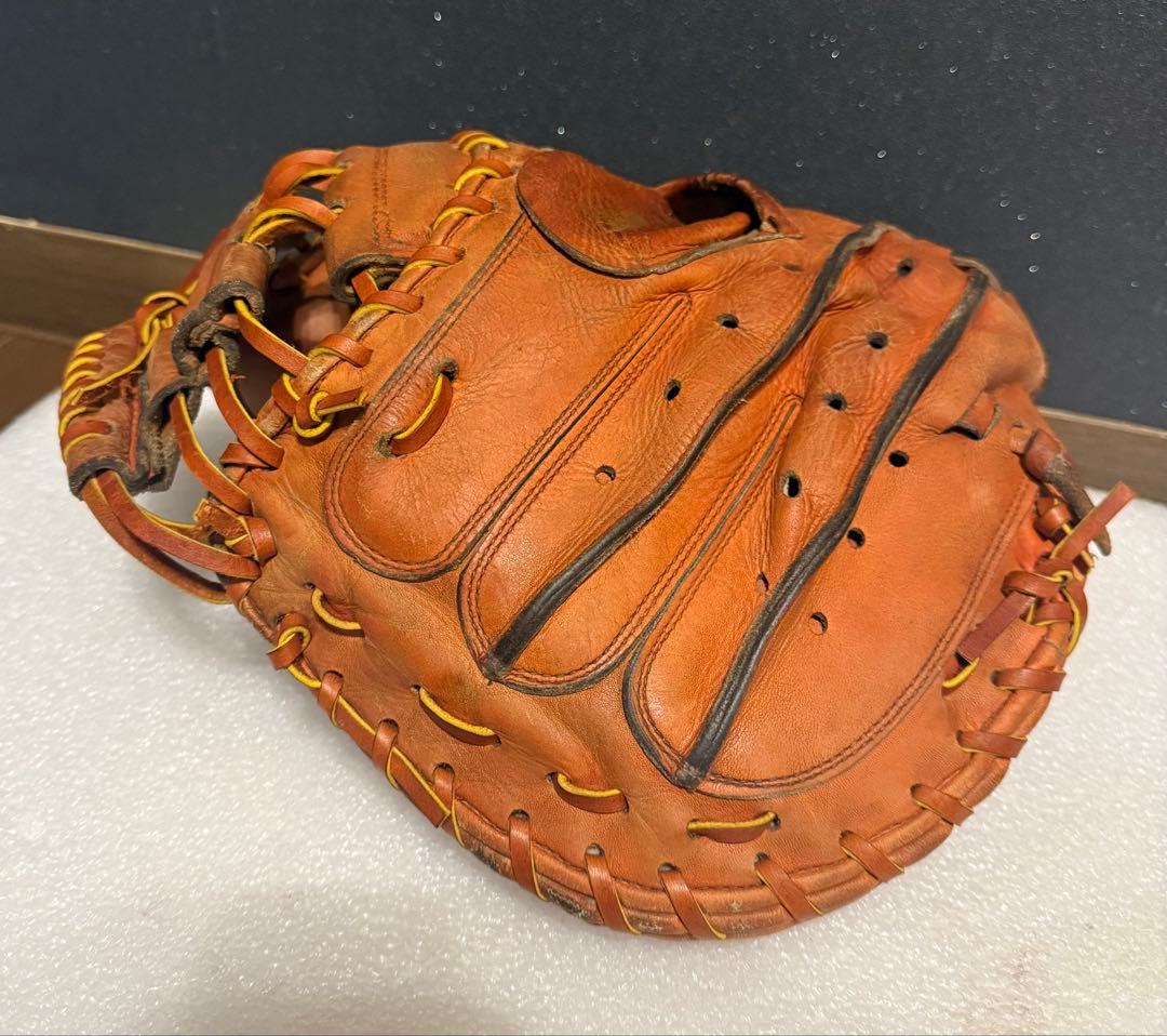 希少 ミズノプロ K-KULB限定 ビックM 硬式 キャッチャーミット 全紐交換