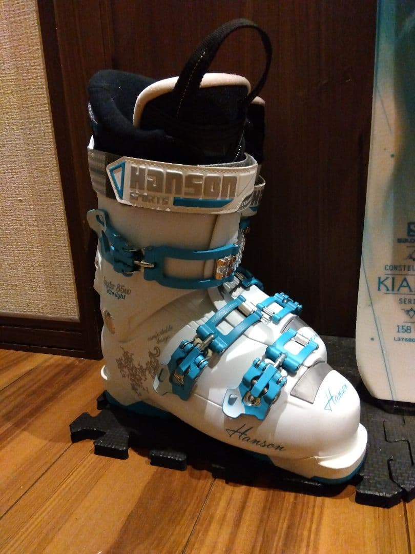 超美品【ハイエンド】SALOMON レディース スキーセット メンテ・WAX済✔