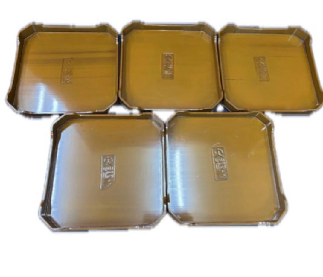 堅地屋清兵衛 大徳寺形縁高 ５段 茶道具 菓子器