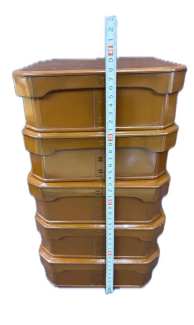 堅地屋清兵衛 大徳寺形縁高 ５段 茶道具 菓子器