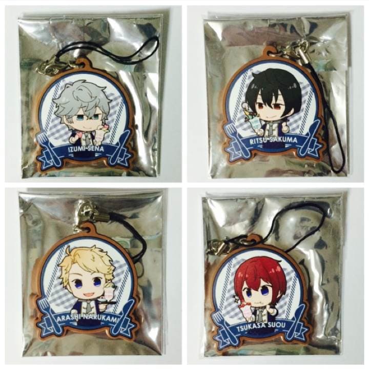 新品★あんスタ★アニカフェ★Knights★ラバーチャーム★5点セット