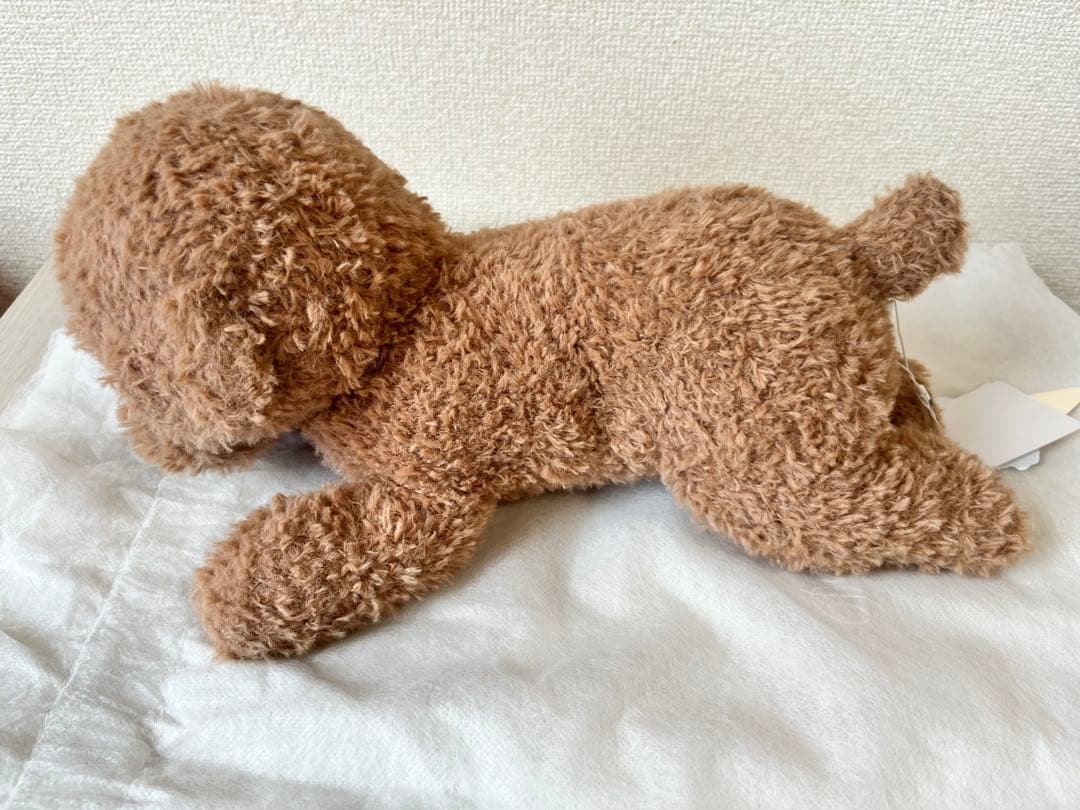 ジェラートピケ　トイプードル　ぬいぐるみ　ブラウン