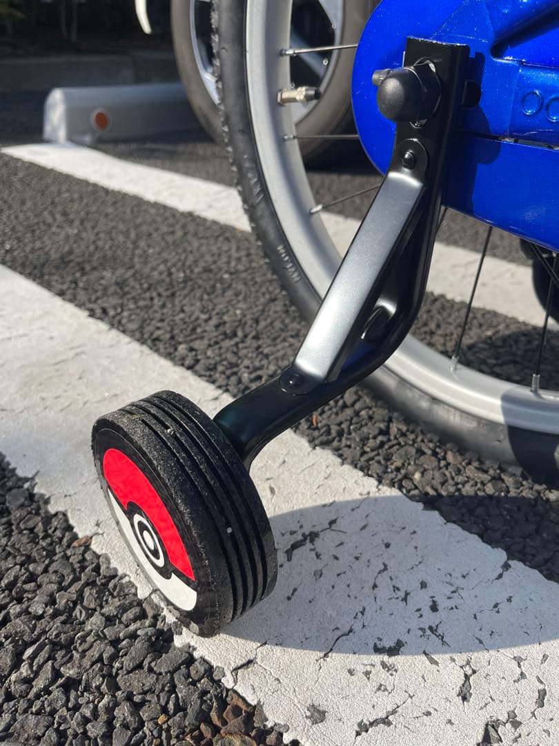 【使用2回！！超美品】室内保管　アイデス　ポケモン自転車18インチ　ブルー
