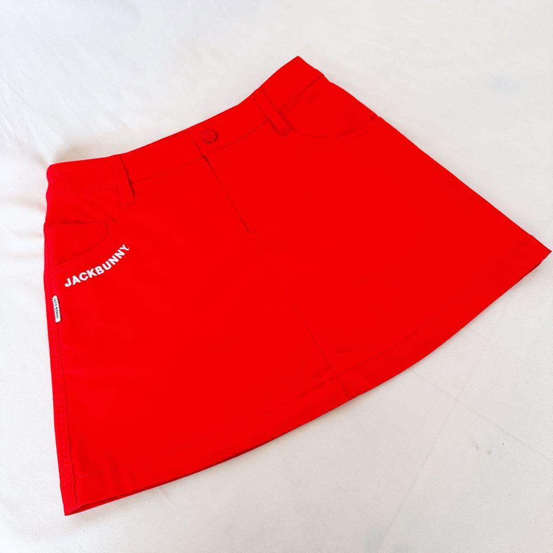 限定コラボ ビックロゴ ジャックバニー×コカコーラゴルフ スカート白 赤