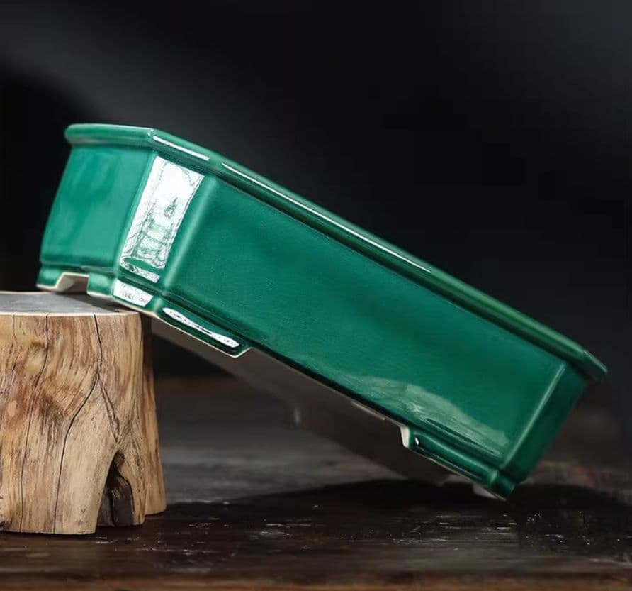 盆栽鉢 青磁鉢 山野草鉢 多肉植物 植木鉢 小品大品盆栽鉢 陶器鉢置物