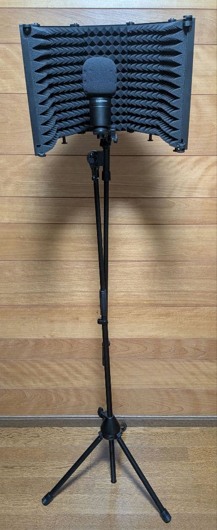 【オーディオテクニカ】AT2020コンデンサーマイク マイクスタンド