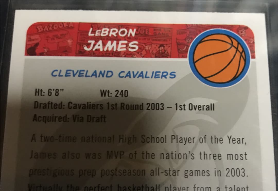 レブロン　Lebron James 2003-04 Bazooka RC