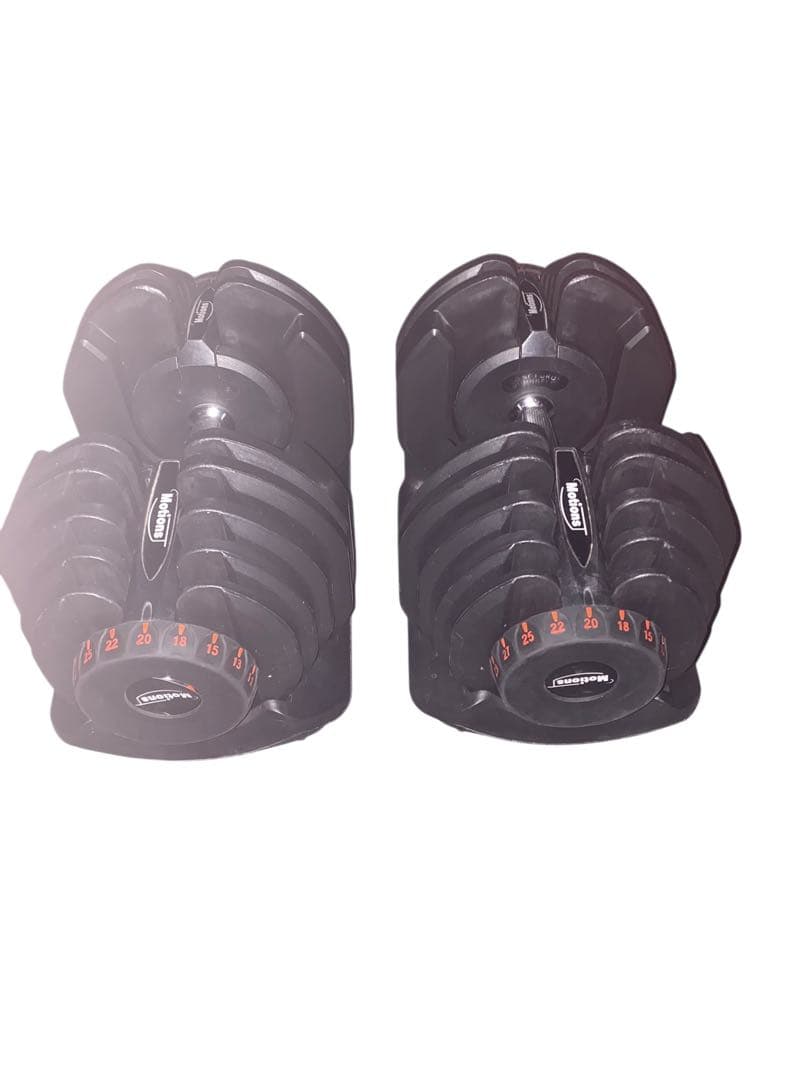 【良品】Motions アジャスタブルダンベル40キロ×2個、1/2梱包　その②