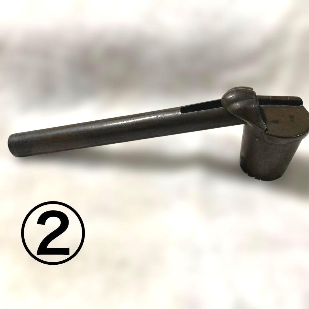 G-9 矢立　2個組　銅製　和文具　古道具　書道具　アンティーク　美術品　工芸品