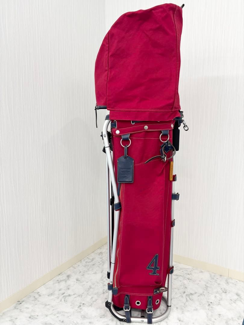 お値下げ　美品！木の庄帆布　赤 　フレームウォーカー　ミズノ　スタンド式