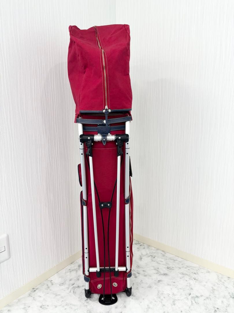 お値下げ　美品！木の庄帆布　赤 　フレームウォーカー　ミズノ　スタンド式