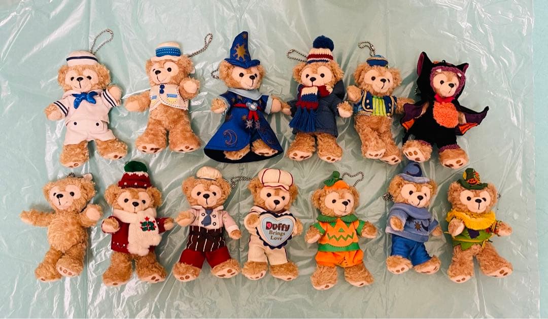 ディズニーシー　ダッフィー　ぬいぐるみバッジ　まとめ売り