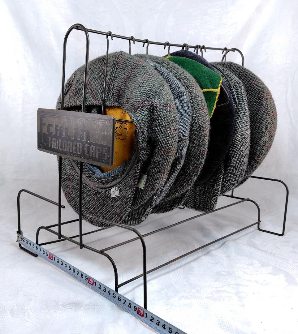 ハンチング帽　帽子掛け台　ハットラック　ヴィンテージ