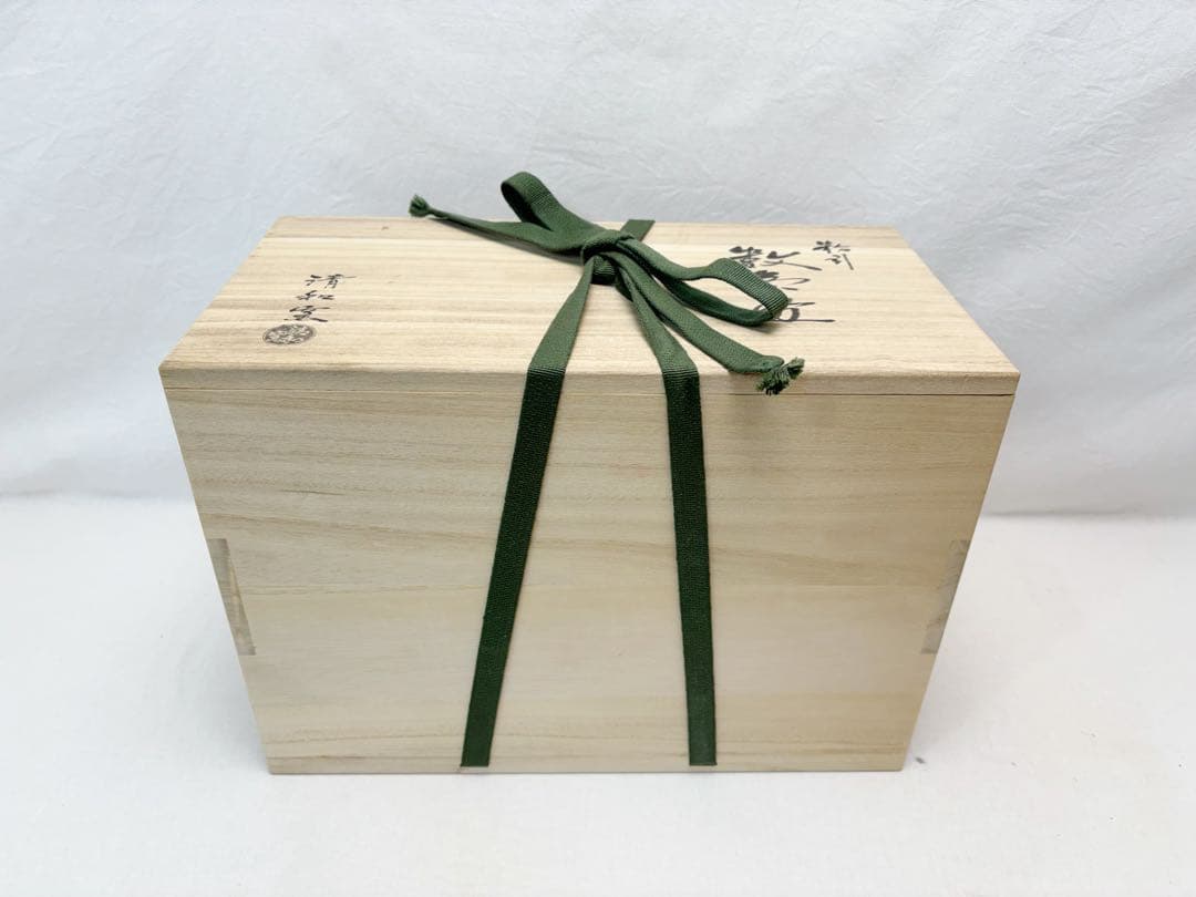 未使用 茶道具 清和窯 粉引 数茶碗 十客組 陶印 茶器 茶事 茶席 共布 共箱