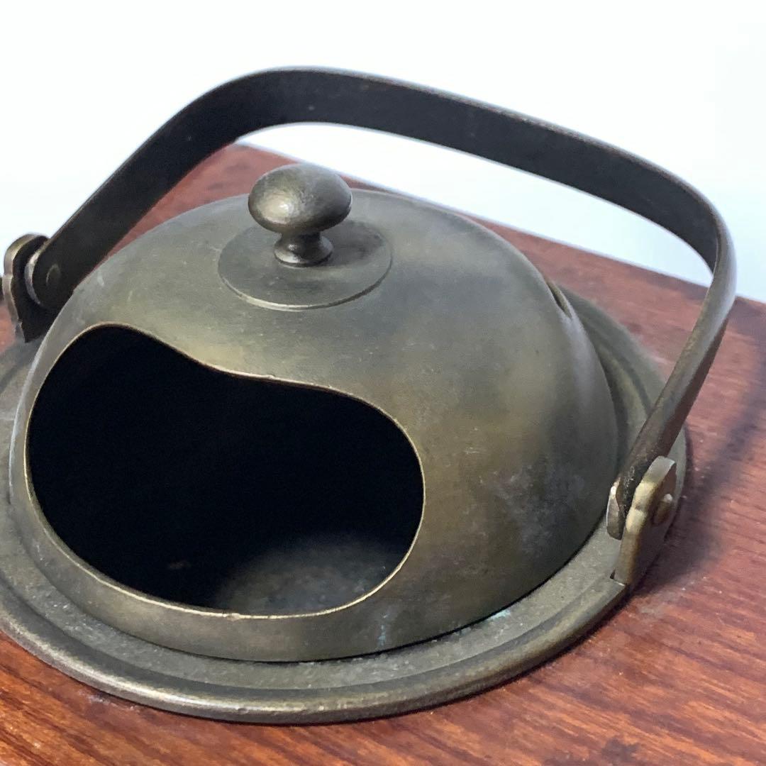 京都 時代物 欅製 銅手付小引出付 四方形 煙草盆 欅四方形莨盆 時代喫煙具