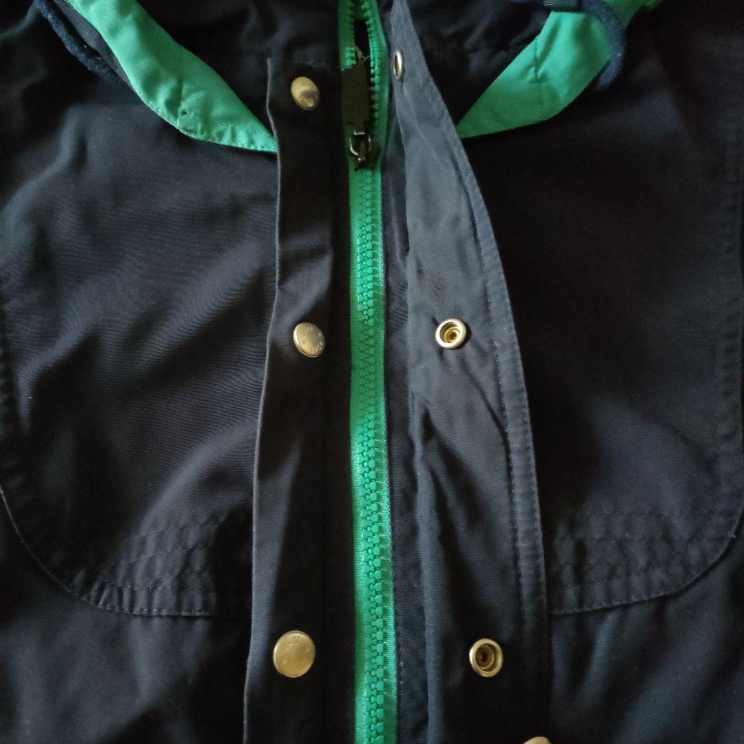 アシックス　KITTY ネイビー グリーン ボンバージャケット スキーウェアー