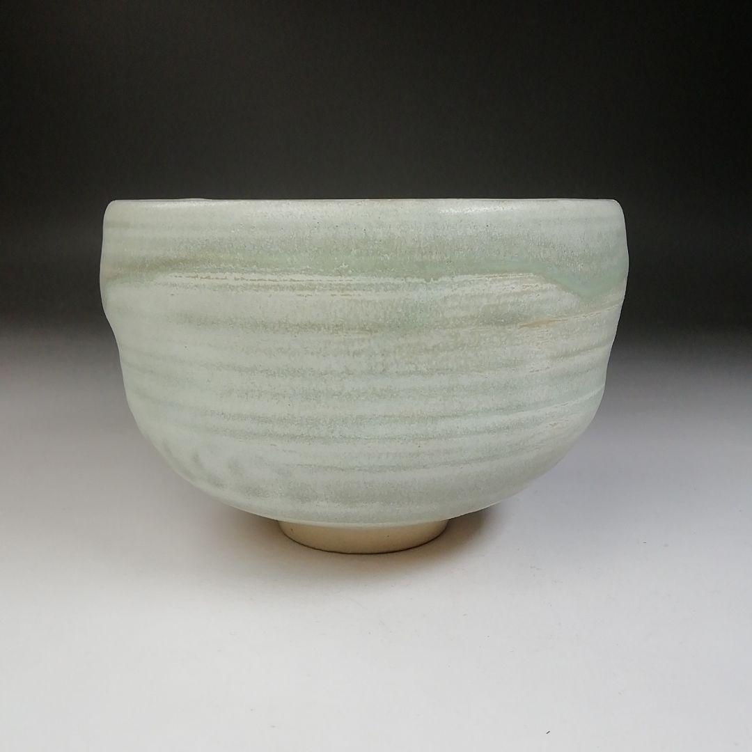 Ｔ７０５　茶碗　『象牙色釉　茶碗』『九谷焼』『伊豆蔵寿郎 造』共箱　抹茶碗　茶道