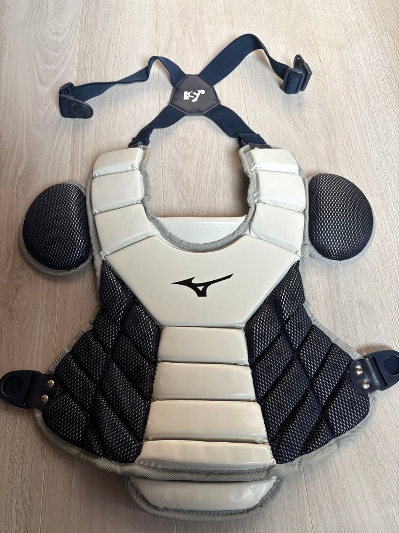 ミズノ　ソフトボール　キャッチャー防具　プロテクター　レガース　セット