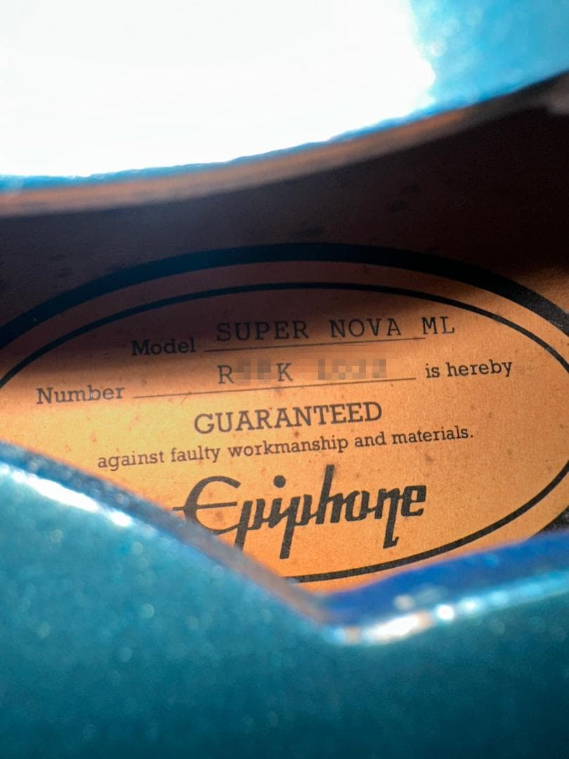ギター Epiphone SUPERNOVA Noel Gallagher sig.