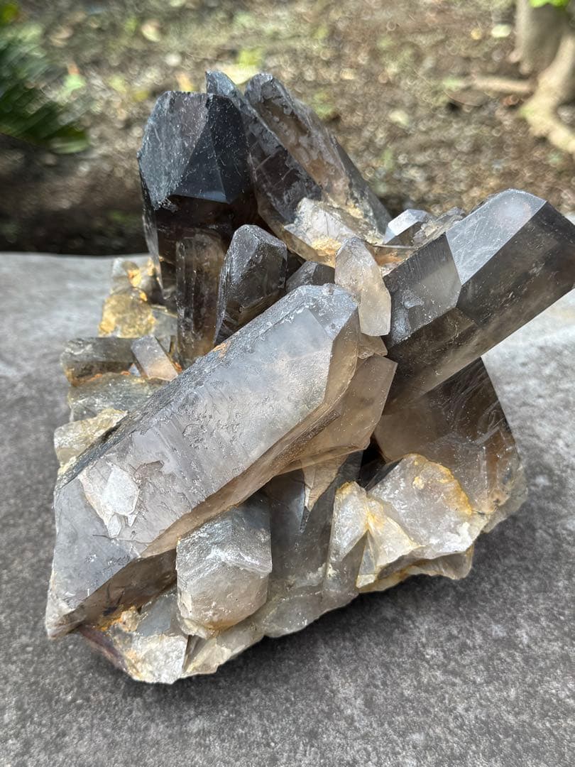 天然スモーキークォーツクラスター　原石