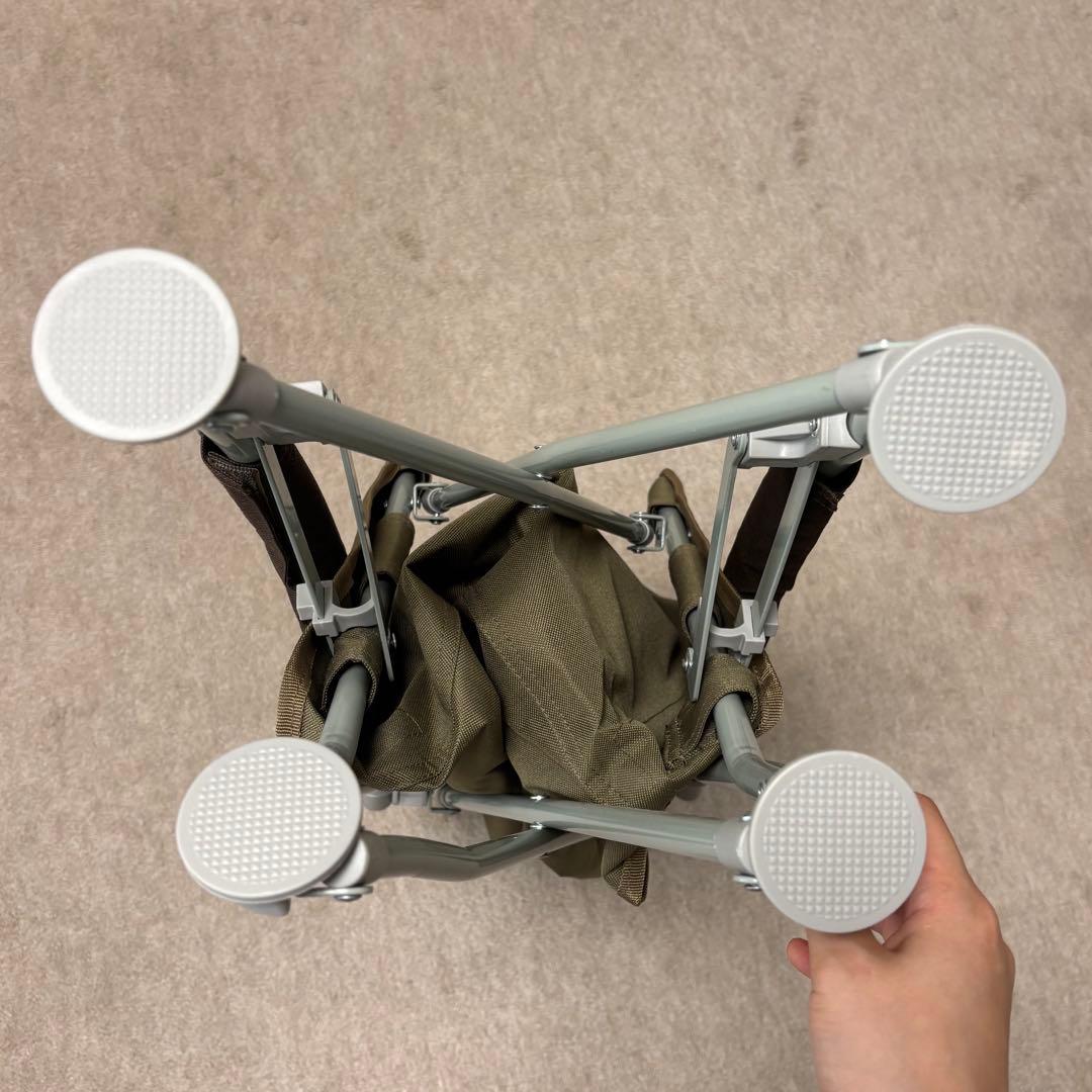 LOGOS Life ハイバックあぐらチェア プラス（ブラウン）アウトドアチェア