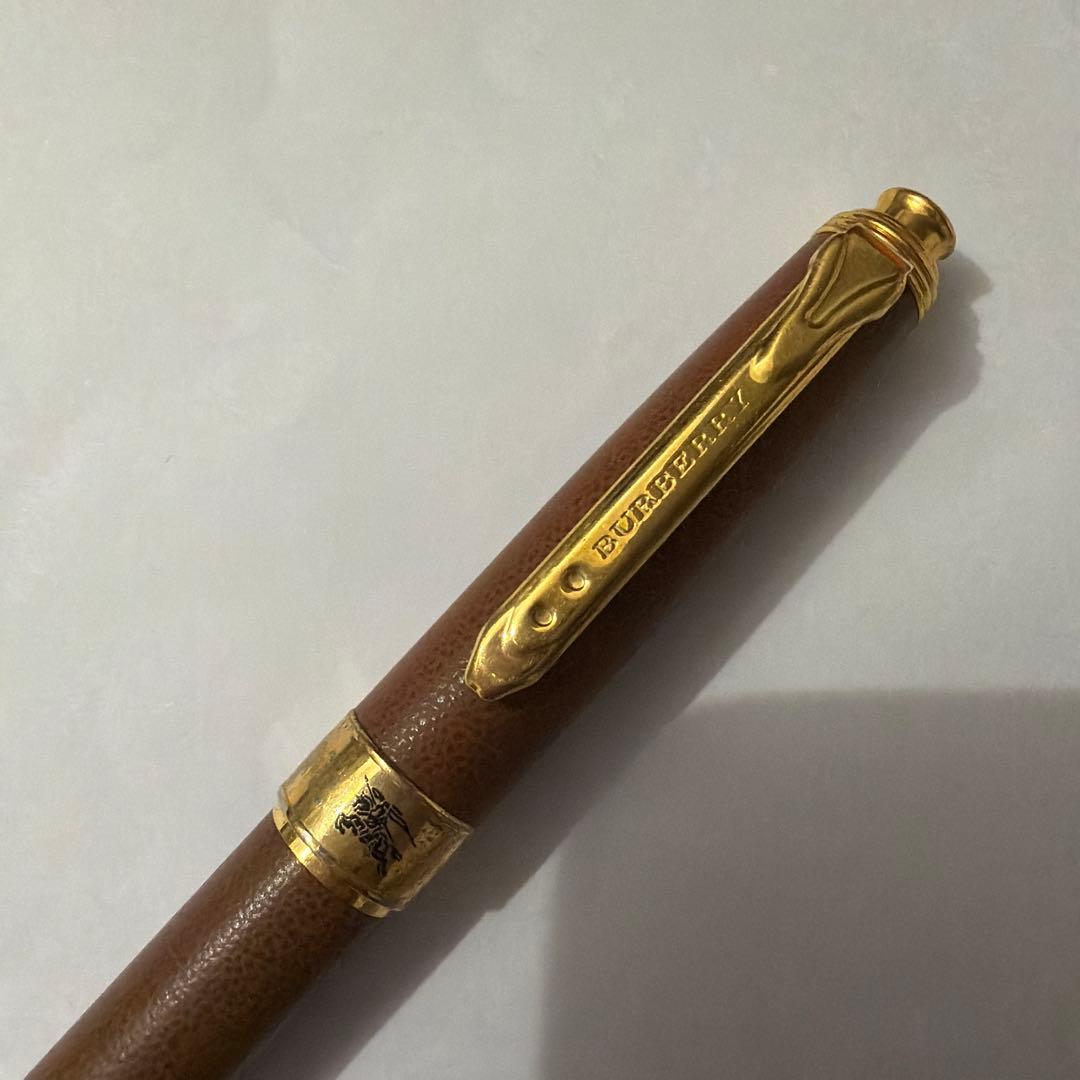 廃盤 Pentel ぺんてる バーバリー ケリー シャーペン 0.5 リベラ 革