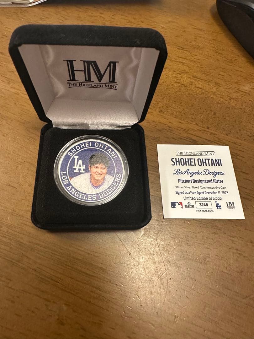 222大谷翔平 ドジャース 記念 限定5000個　シリアル3249