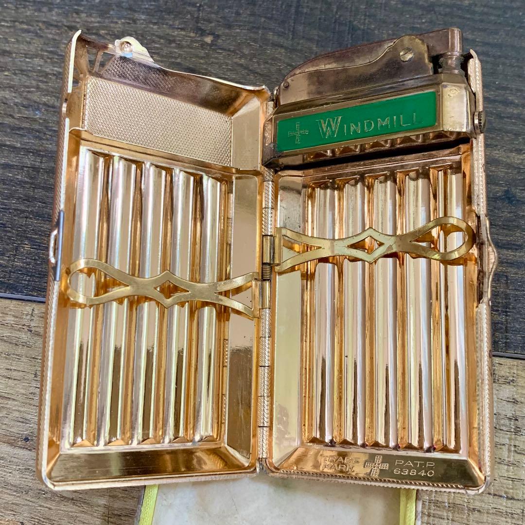 【激レア貴重】衆議院議員 ウインドミル×ロンジン ライター内蔵タバコケース 菊紋