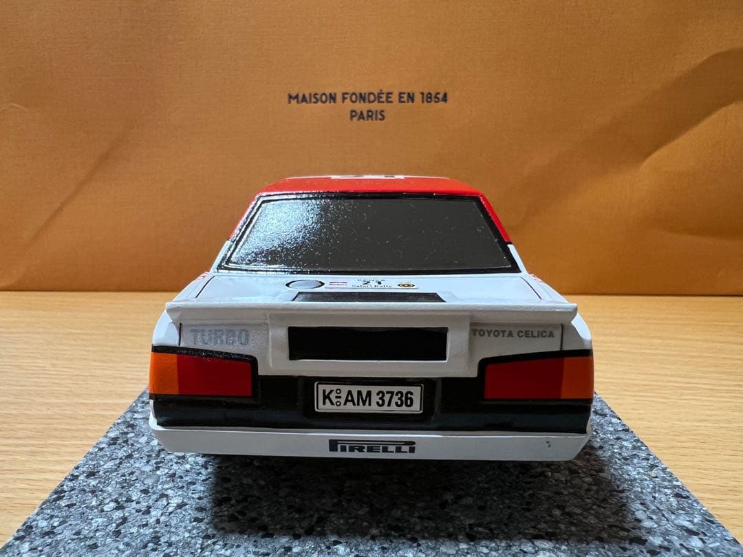 プラモデル　レジンキット　モデラーズ トヨタセリカ完成品 　ポスターパネル　車