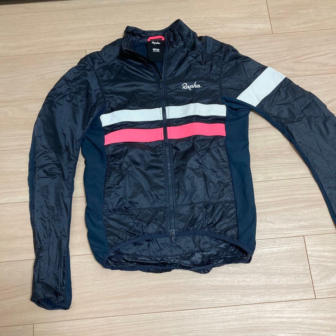 Rapha M ネイビー/ピンク　ブルベ インサレーティッド ジャケット